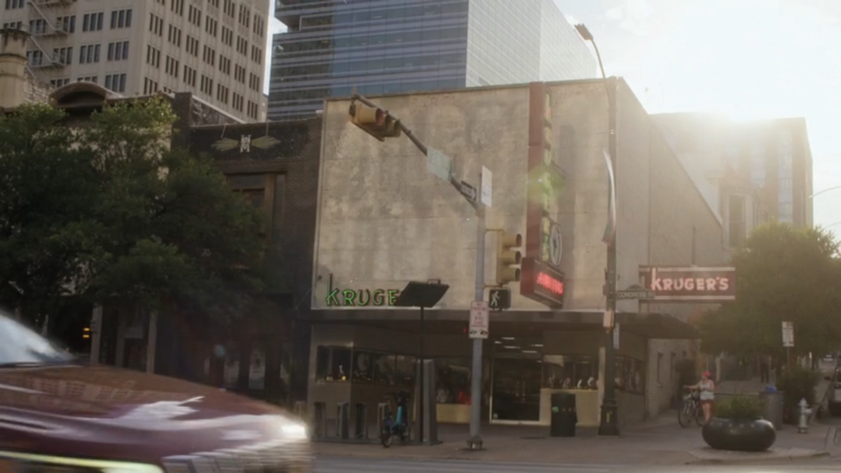 Kruger’s Diamond Jewelers in Austin appears in “Brothers” season 1, episode 5.